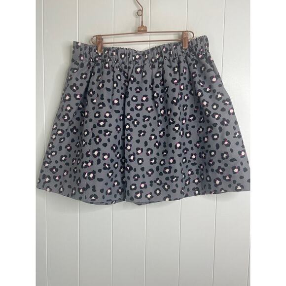 kate spade Cyber Cheetah Box Pleat‎ Skirt Size 14 - Picture 7 of 9